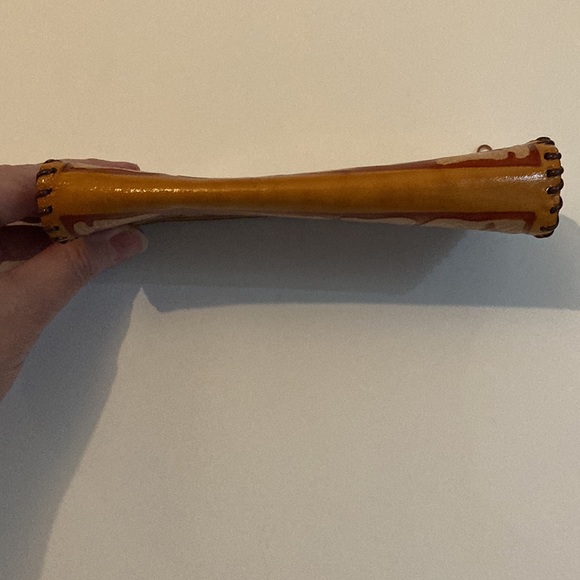 Handmade Leather coin, keys etc. zipper pouch, made in Philippines - Picture 2 of 7